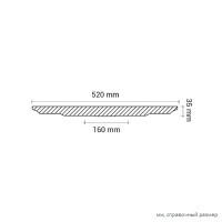 Европласт Розетка 1.56.002 (520х35мм). Полиуретан