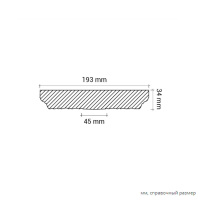 Европласт Розетка 1.56.010 (193х34мм). Полиуретан