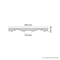 Европласт Розетка 1.56.001 (695х60мм). Полиуретан